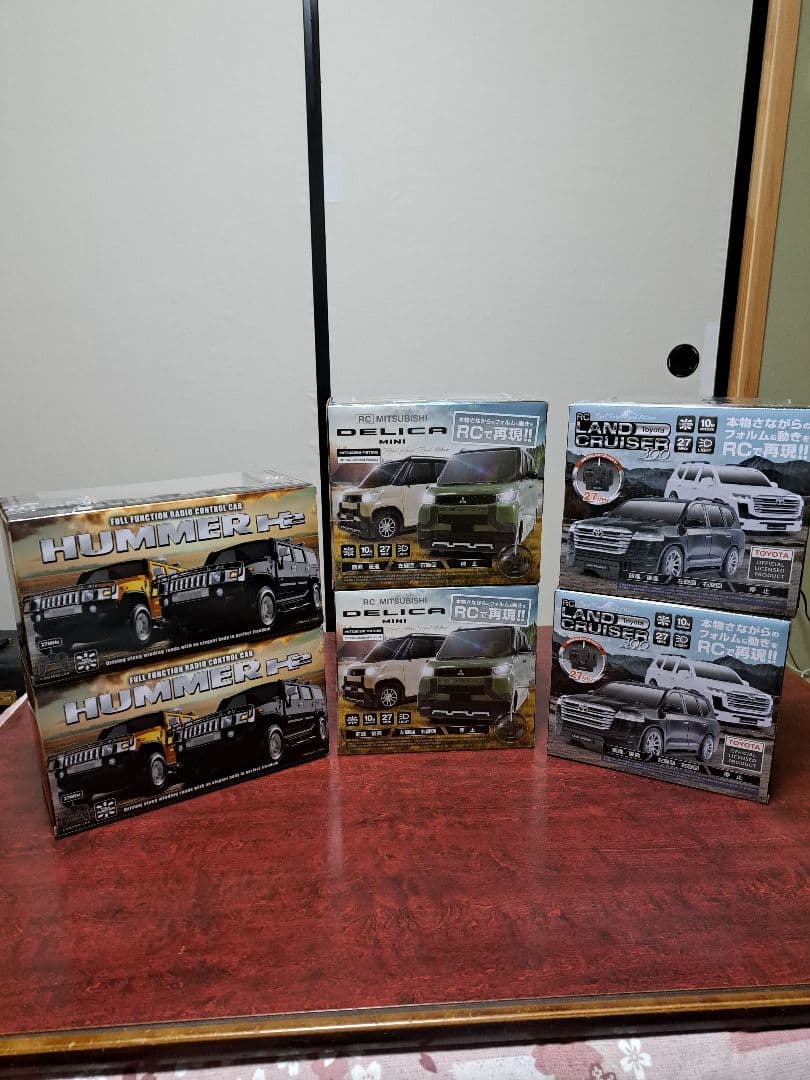 ラジコンカーセット HUMMER H2 DELICA MINI ランドクルーザー