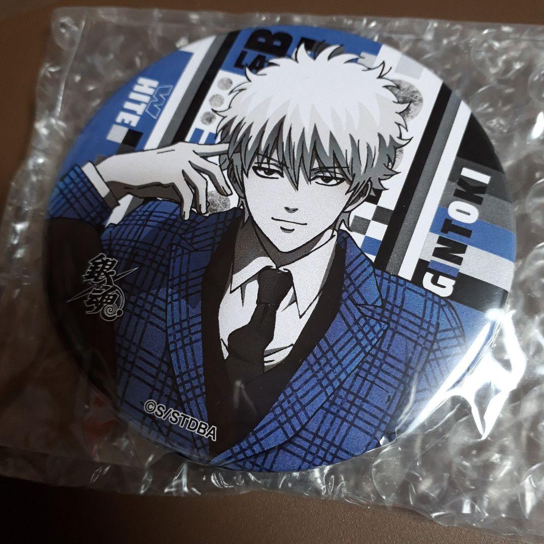 銀魂　ジャンプフェスタ限定　坂田銀時 缶バッチ　モノクロスーツVer.