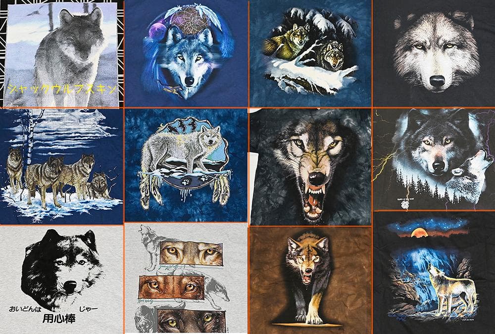 狼 オオカミ WOLF WOLVES ウルフ シャツ ジャック ウルフスキン