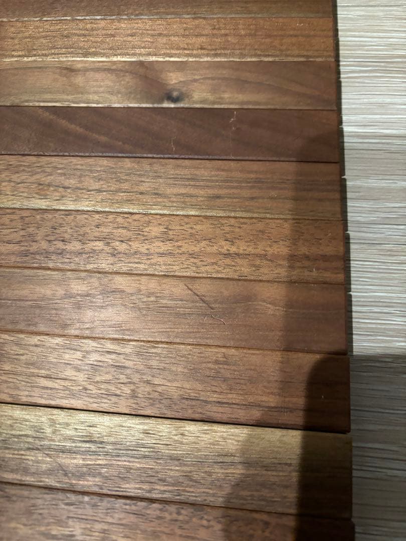 ま*ー様 what we want ロールテーブル　ウォールナット　大