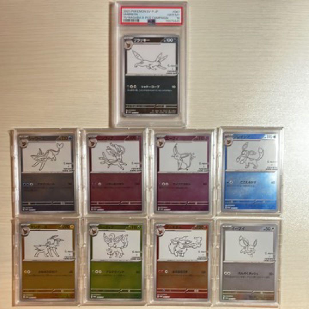し*つ様 ポケモンカード 長場雄 イーブイズ 9種コンプリート　ブラッキーのみP