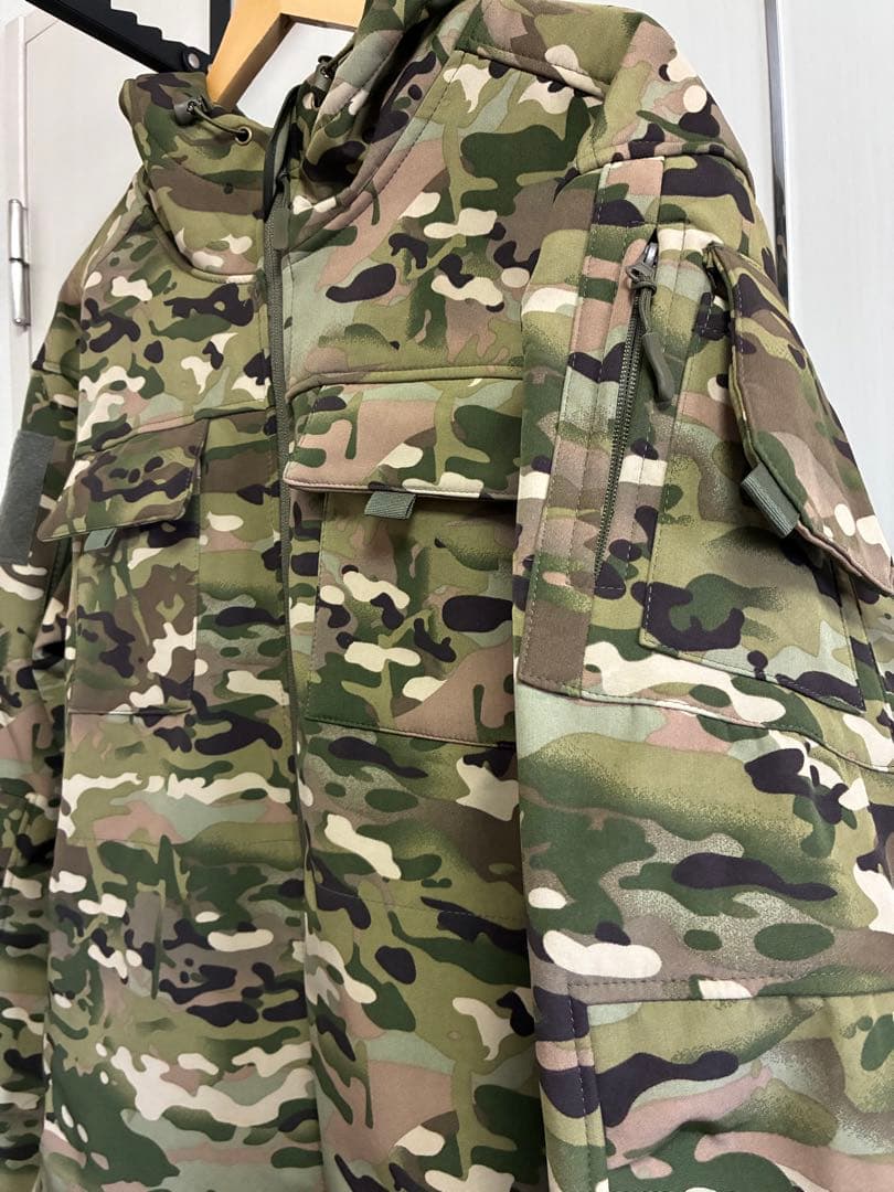 お買得未使用ロシア軍北朝鮮軍仕様マルチカム防寒外被表地防風撥水素材裏地総フリース