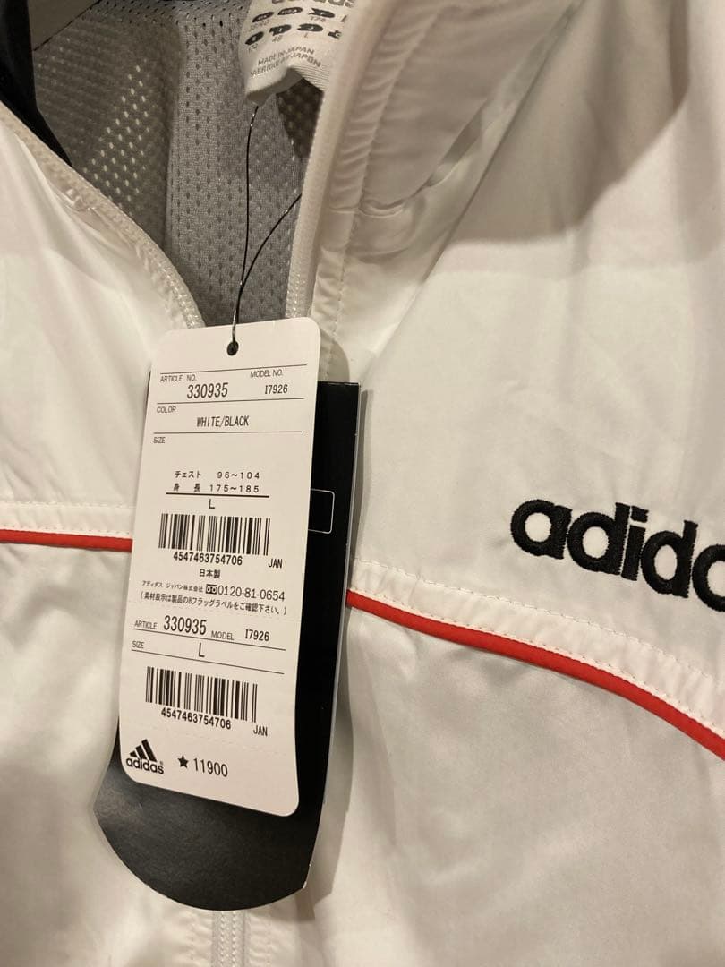 新品タグ付慶應義塾大学ウィンドブレーカー　L adidas製
