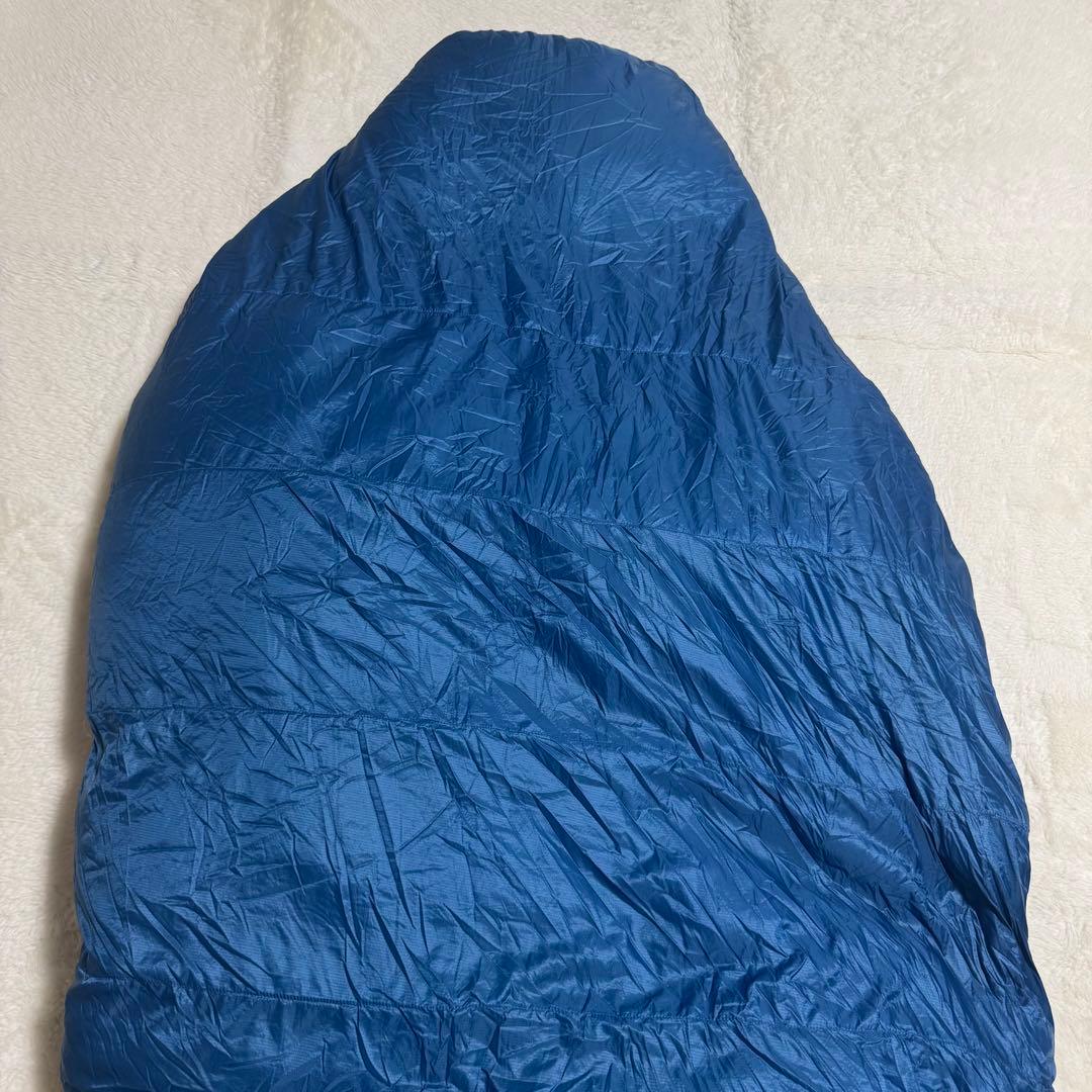 美品NANGA ダウンシュラフ　オーロラテックス600STDブルーR/ZIP