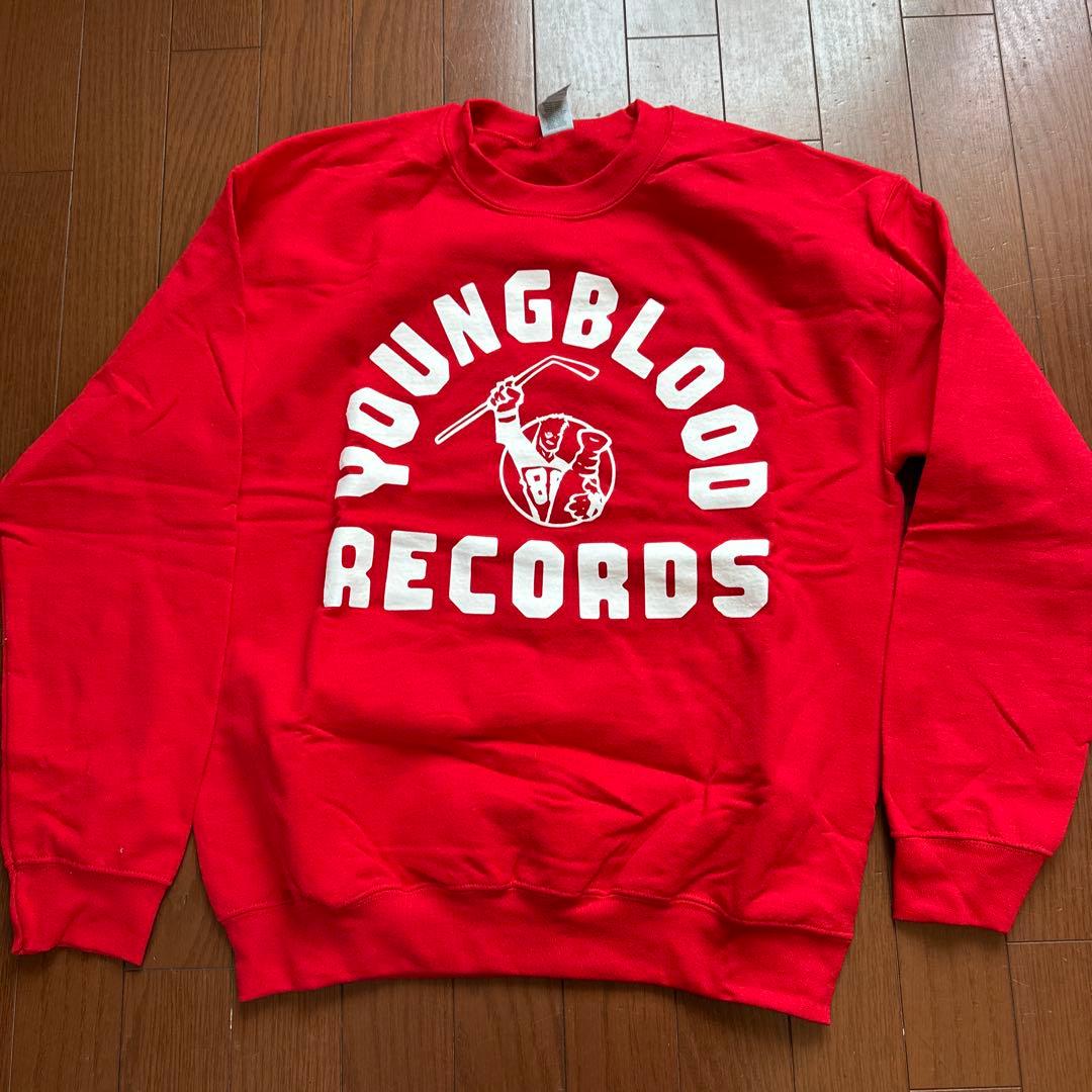YOUNGBLOOD RECORDS Sweat スウェット M 赤
