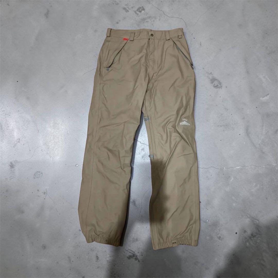 km4k スノーボードパンツ ベージュ