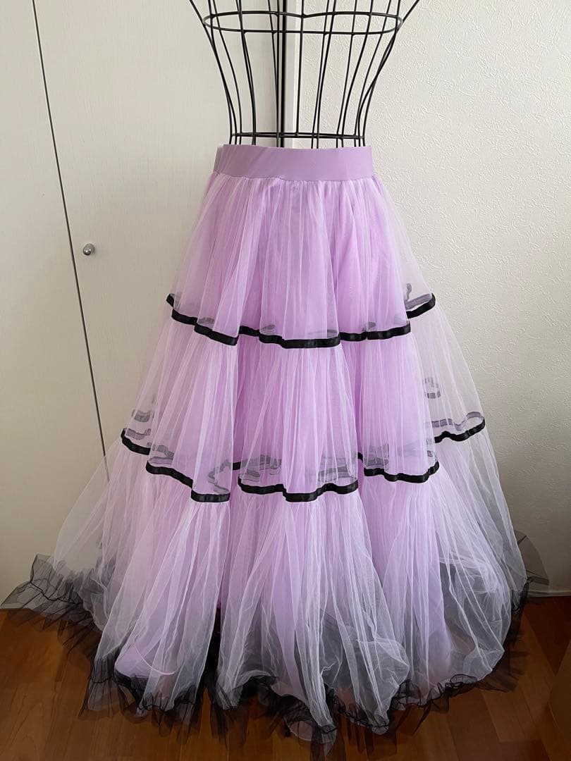 ⭐️新品❣️未使用❣️タグ付き❣️社交ダンススカート　ロング⭐️