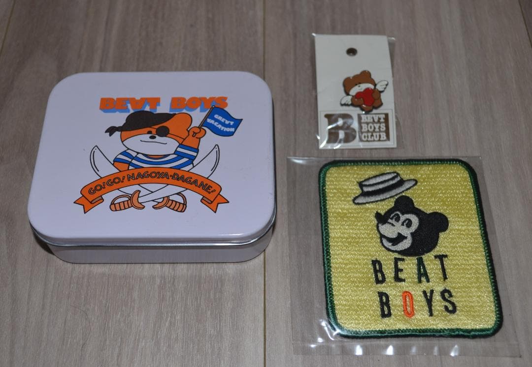 THE ALFEE BEAT BOYS グッズセット（缶、ピンバッジ、ワッペン）