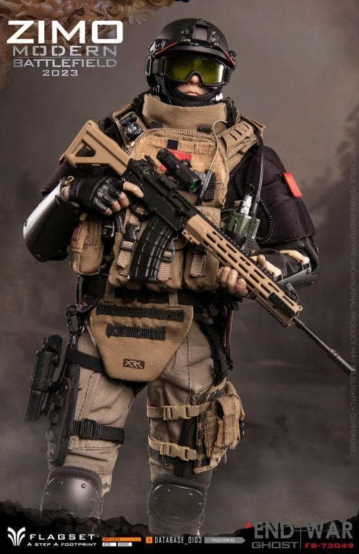 ミリタリー 1/6Modern Battlrfield End War Ghost Zimo