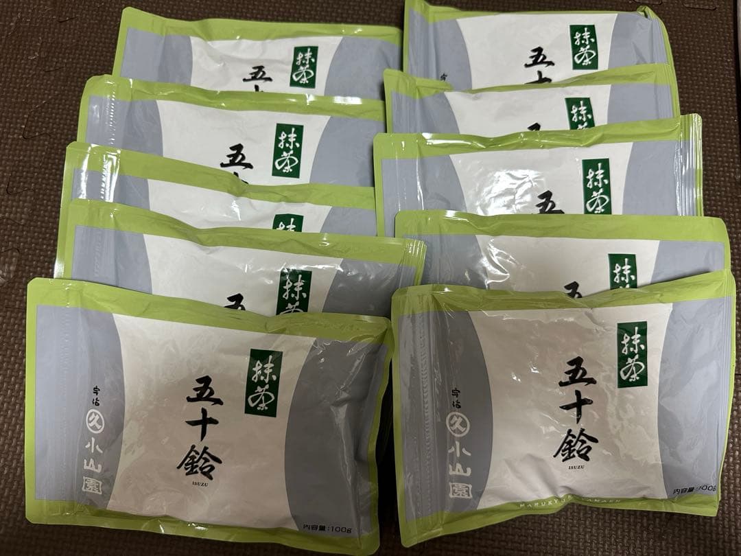 宇治抹茶丸久小山園五十鈴１００グラム10袋