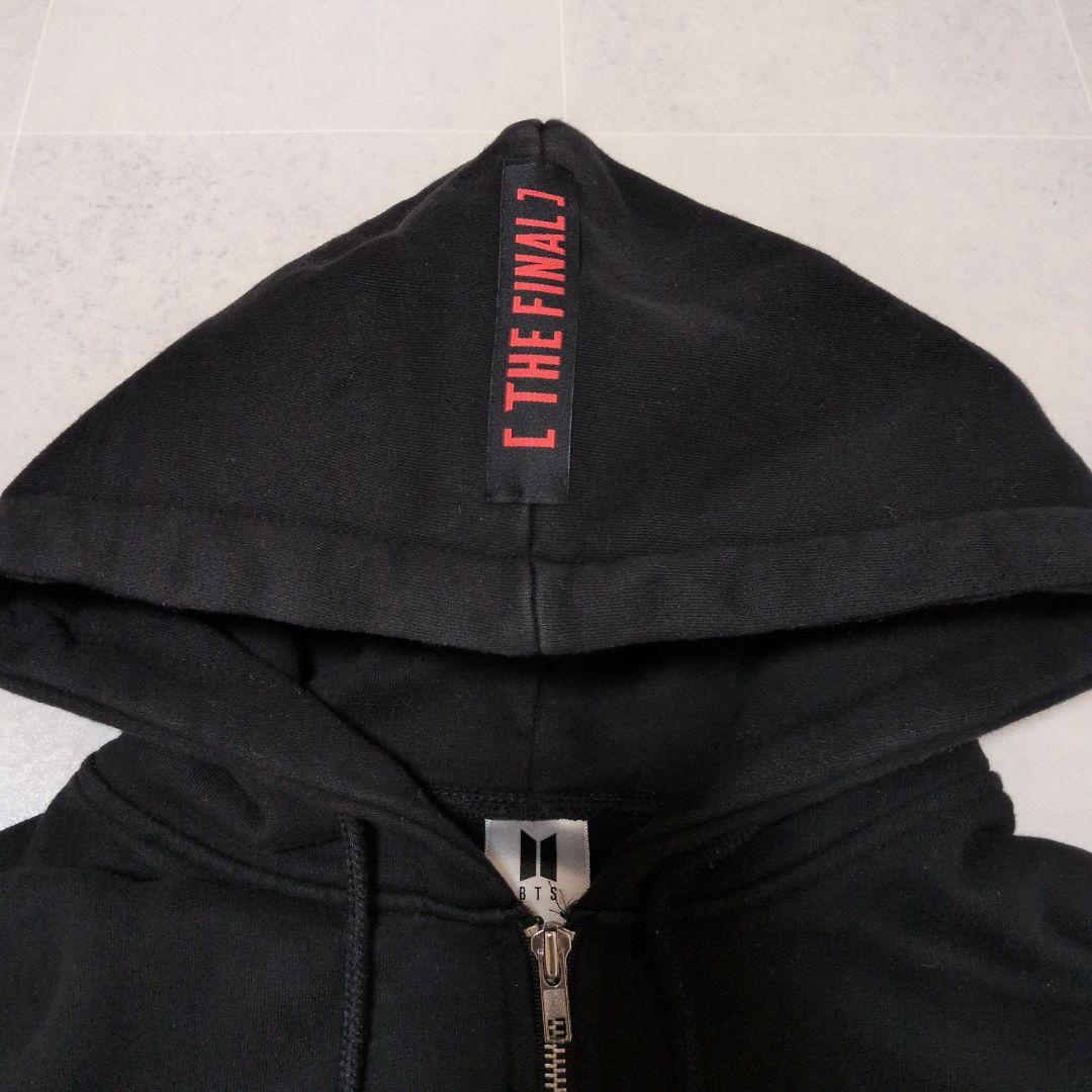 【極美品】BTS 公式 パーカー THE FINAL ジップ 黒 ツアーグッズ