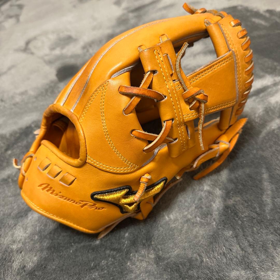 MizunoPro 硬式グローブ オレンジ