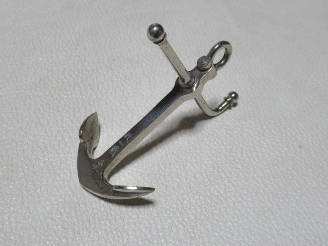 ◆極希少 美品 昭和10年 三笠保存会発行！戦艦三笠艦材使用 錨/いかり 此一戦