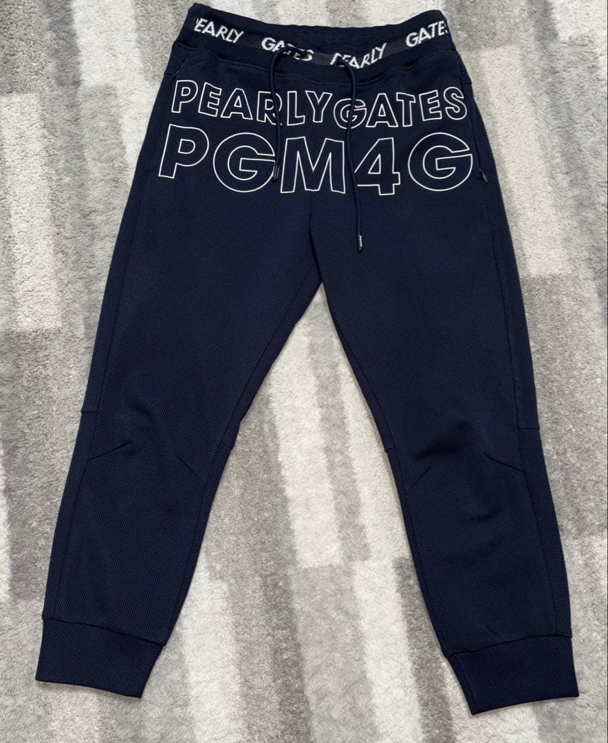 パーリーゲイツ ジョガーパンツ　ゴルフパンツ1(M) レディース　ネイビー系