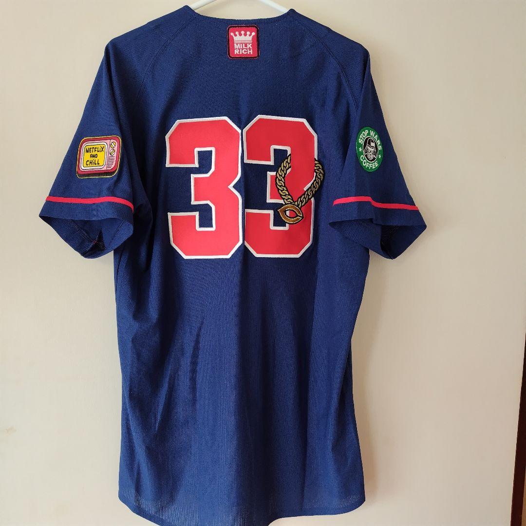 最終価格【限定品アレンジ】広島カープ ドッカンユニフォーム #33 菊池選手 M