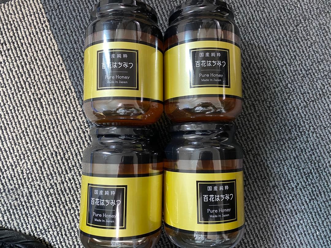 【1kg×4本】国産純粋はちみつ（賞味期限2027年6月）