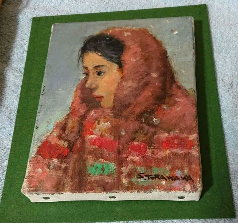 寅若繁 油彩画