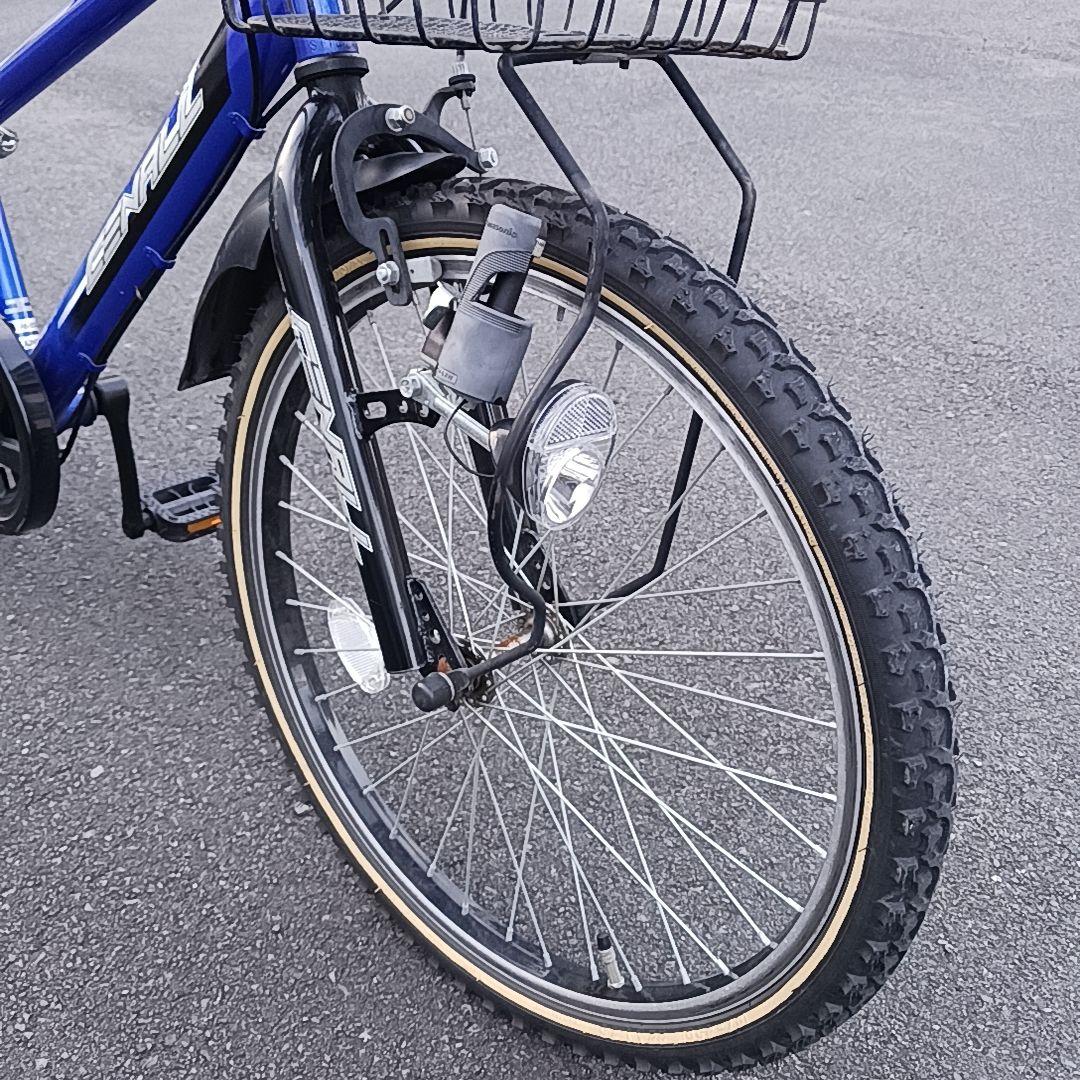 自転車　小学生　22インチ　6段変速　ヘルメット付き