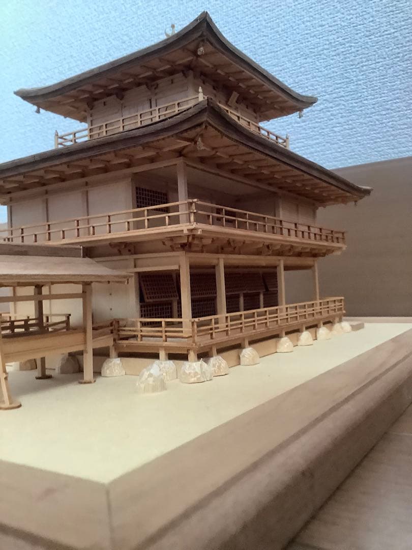 温*卵様 完成品　Woody JOE/ウッディジョー 1/75 鹿苑寺 金閣寺