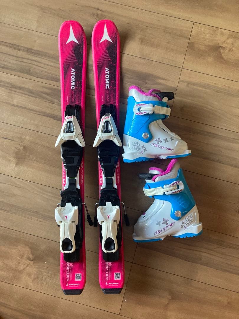 スキーセット　板80cmブーツ15cm 子供キッズ　atomic Nordica