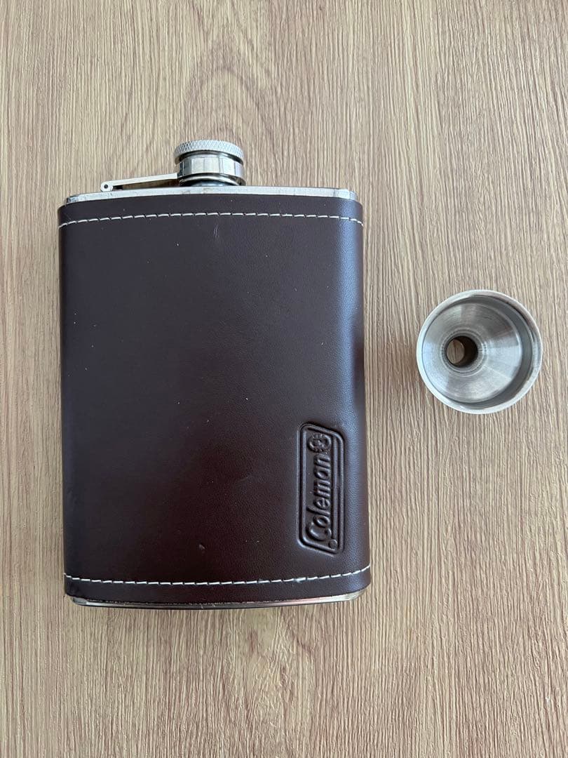 【希少】coleman 並行輸入品　ステンレススキットル（表面レザー仕上げ