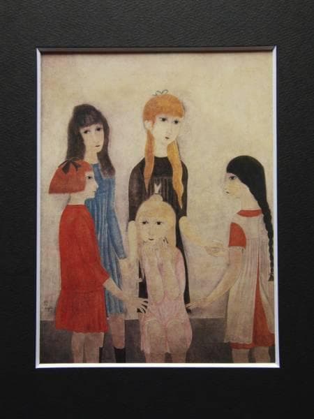藤田嗣治、「Cinq Fillette,brunes,blondes et