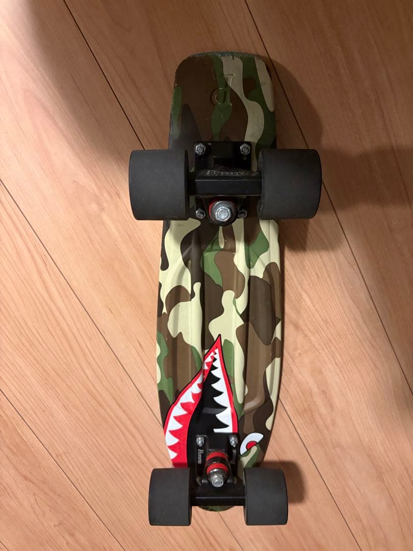 【正規品】penny 迷彩柄シャークデザインスケートボード