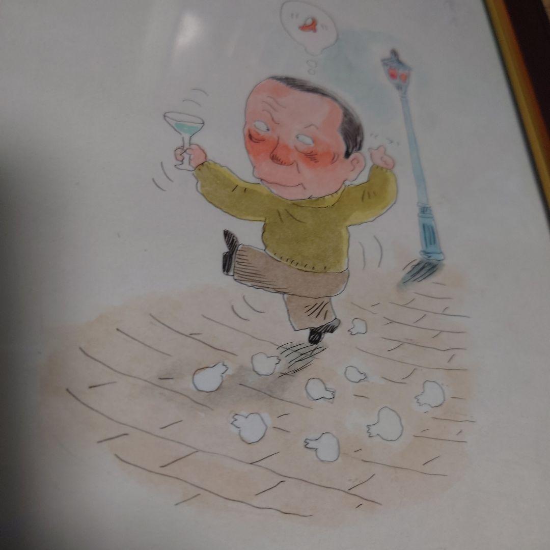 滝田ゆう直筆のイラスト　岡本太郎です。A4サイズです。