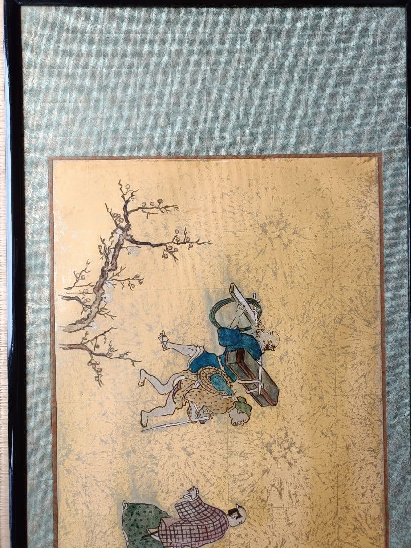 浮世絵 旅人の行列 光成