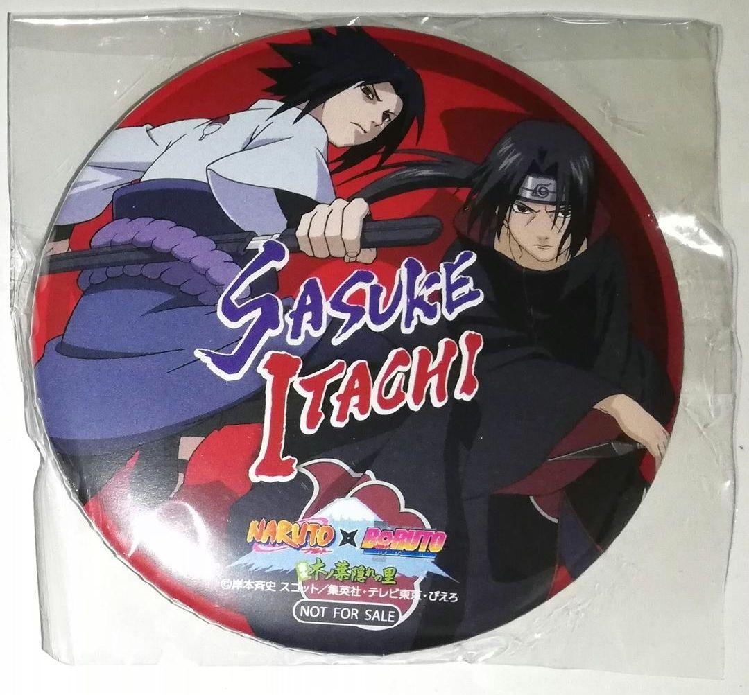 NARUTO ナルト うちはサスケ うちはイタチ 缶バッジ 特典 富士急