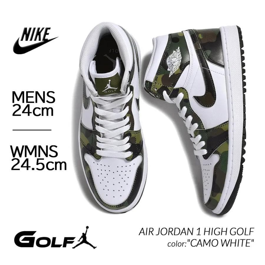 【新品】NIKE エアジョーダン1 ハイ ゴルフ \