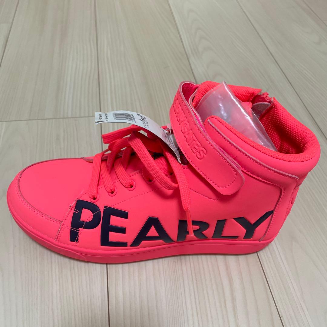 新品未使用PEARLY ピンク ハイカットシューズ 24cm