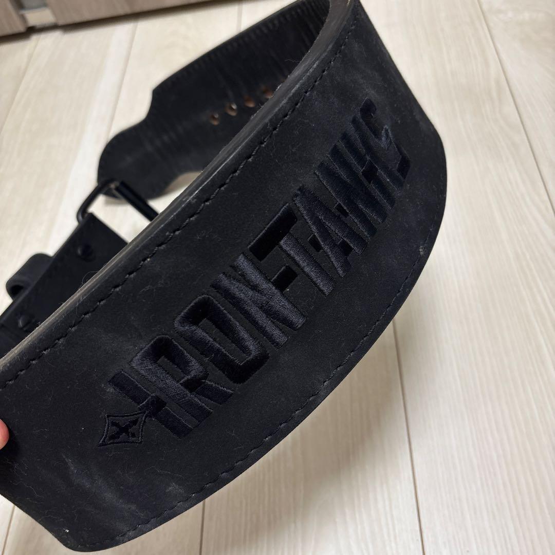IRON TANK パワーベルト 黒 レザー