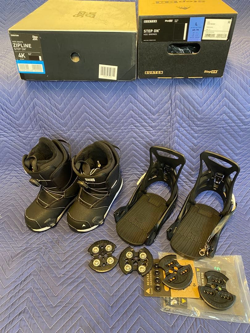 Burton StepOn キッズZipline ブーツ22cmとバインLセット