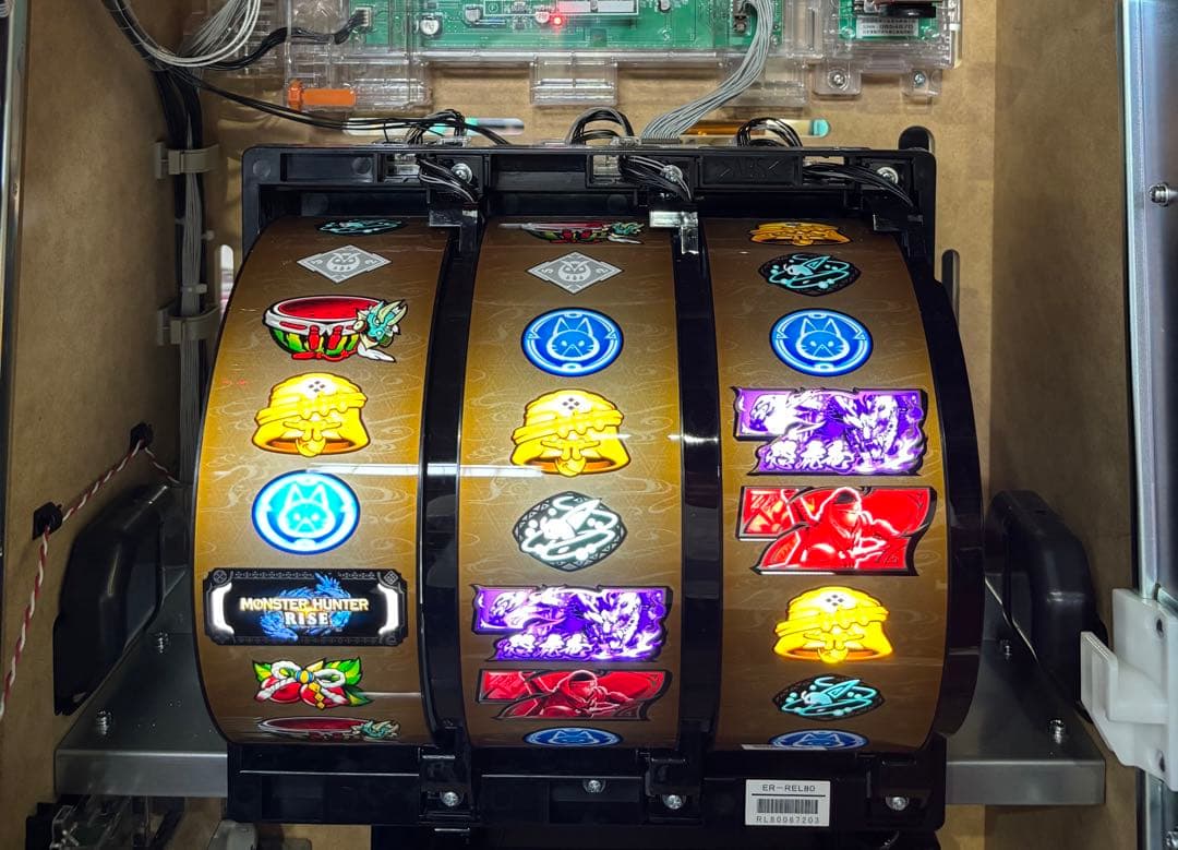 【よしなりんご❗️】パチスロ実機【L モンスターハンターライズ】ユニット付