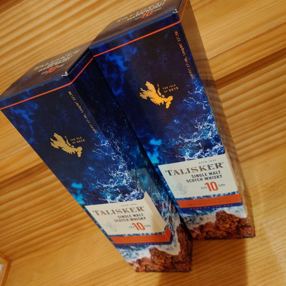 2本　タリスカー10年　スカイ島　700ml　化粧箱付　未開栓　新品　送料無料