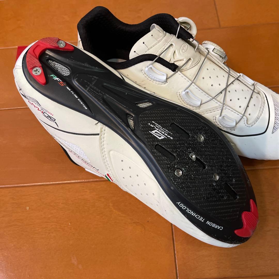 【中古良品】ロードバイク ビンディングシューズ 25.2cm EU40 2セット