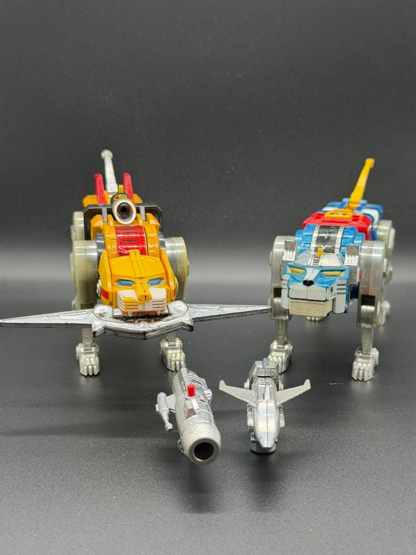 百獣王ゴライオン 青獅子 黄獅子 超合金 ポピー 昭和レトロ 武器パーツセット
