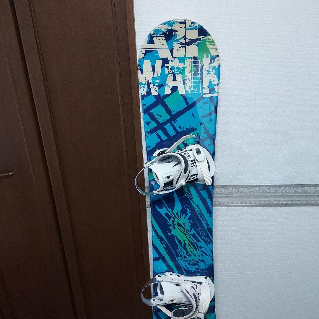 AIRWALK スノーボード 青と緑のデザイン155cm