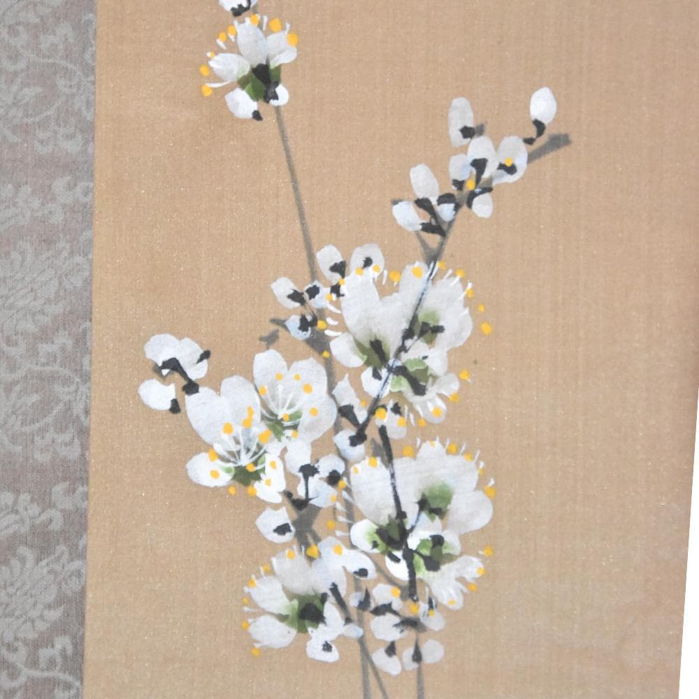 中国美術 丙子 陳文翰 画 梅花掛軸 掛け軸 骨董 古玩 古美術 水墨画 漢詩