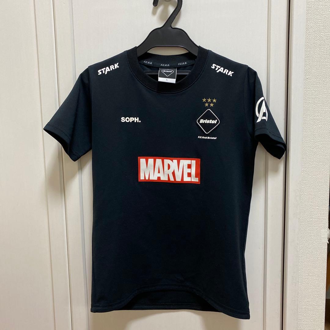 F.C.R.B. マーベルコラボ キッズLサイズ　ブラック
