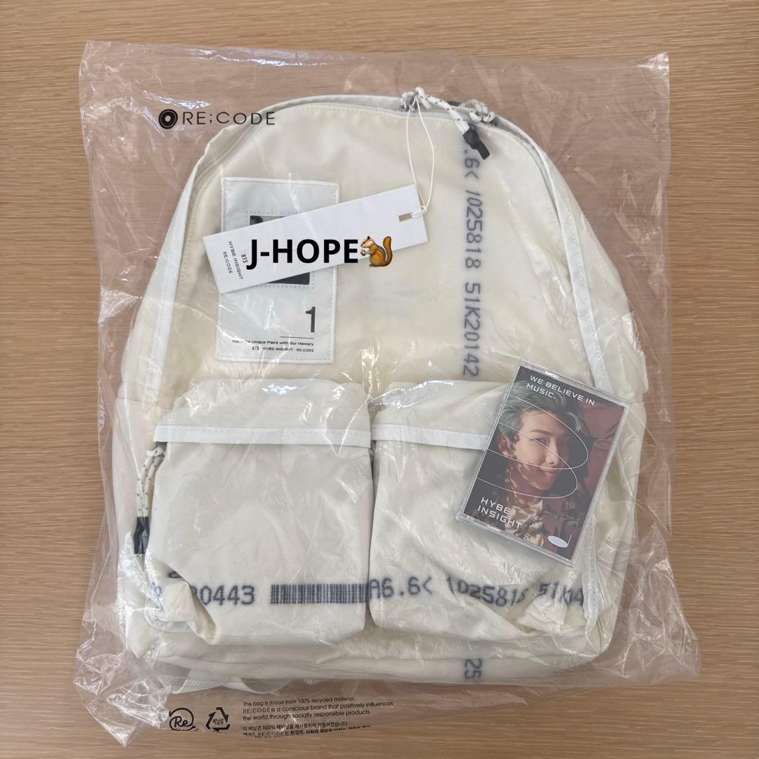 BTS J-HOPE RECODE UPCYCLED バックパック