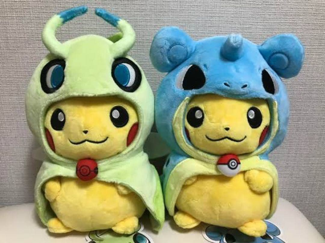 シンガポール限定 貴重 ぬいぐるみ ポンチョピカチュウ ラプラスセレビィ