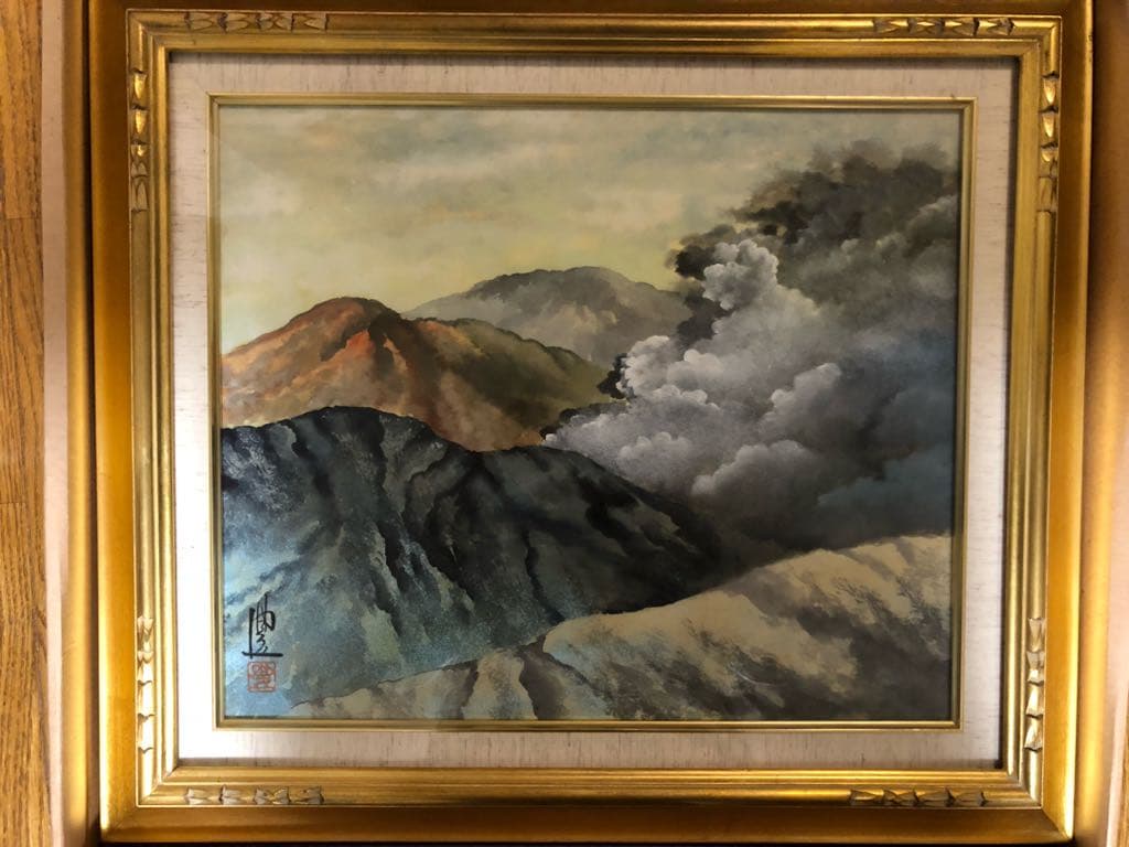 絵画　赤富士