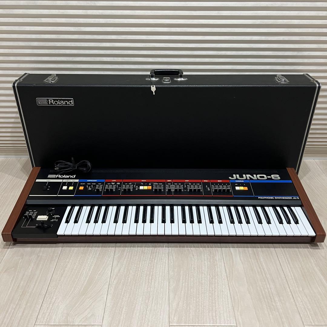 ローランド Roland JUNO-6 JU-6 シンセサイザー ケース付