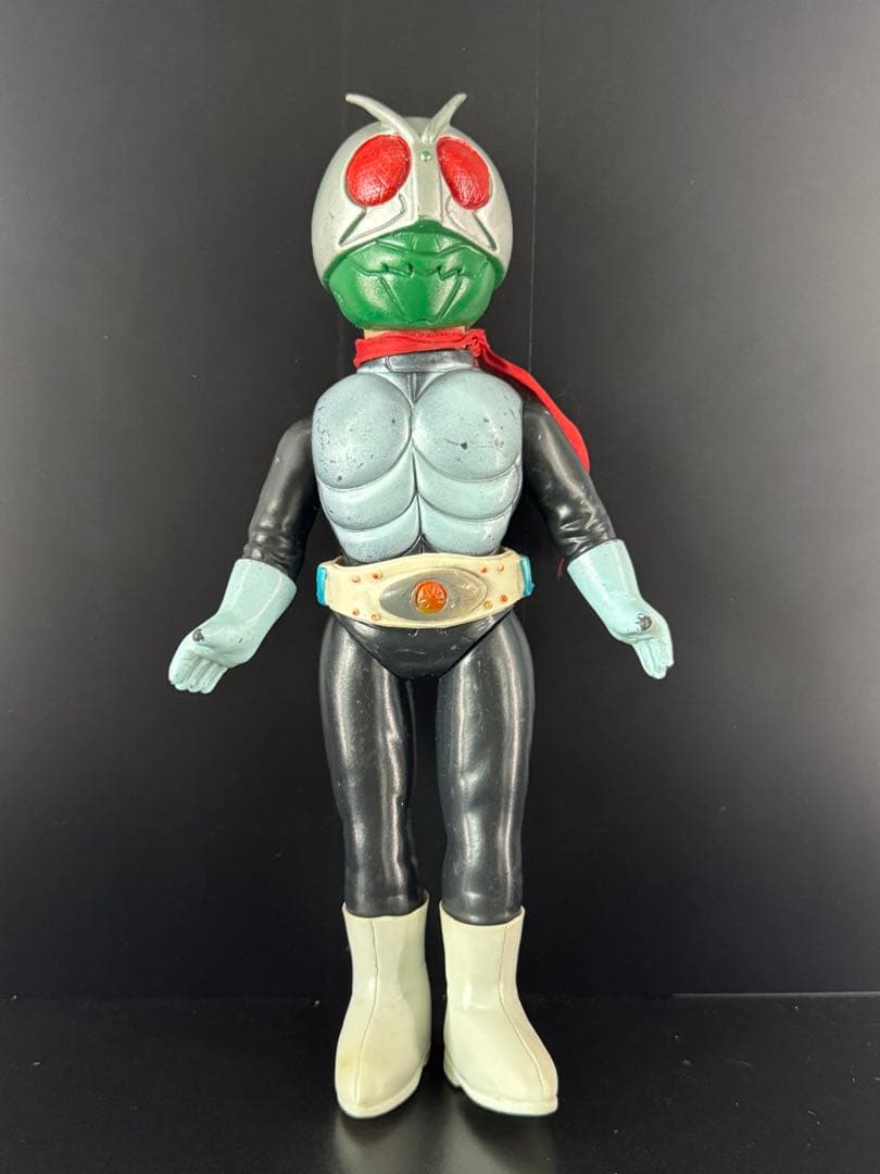 仮面ライダー 旧バンダイ ソフビ 面取れ