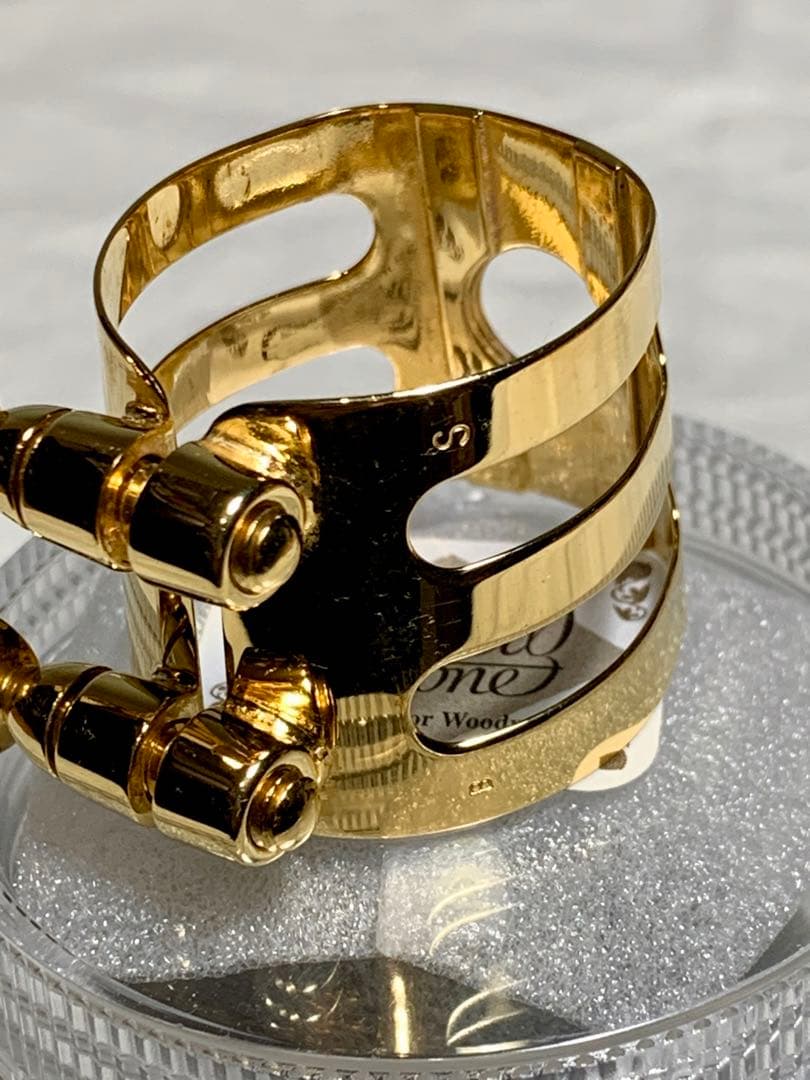 Wood Stone アルトサックスリガチャー SELMER ラバー GP 最終