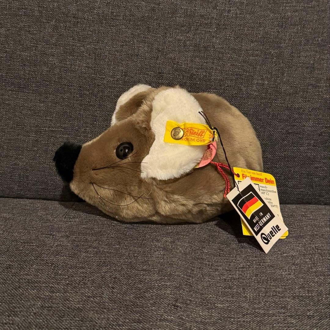 オールドシュタイフ ネズミ ぬいぐるみ 西ドイツ製 Steiff ヴィンテージ