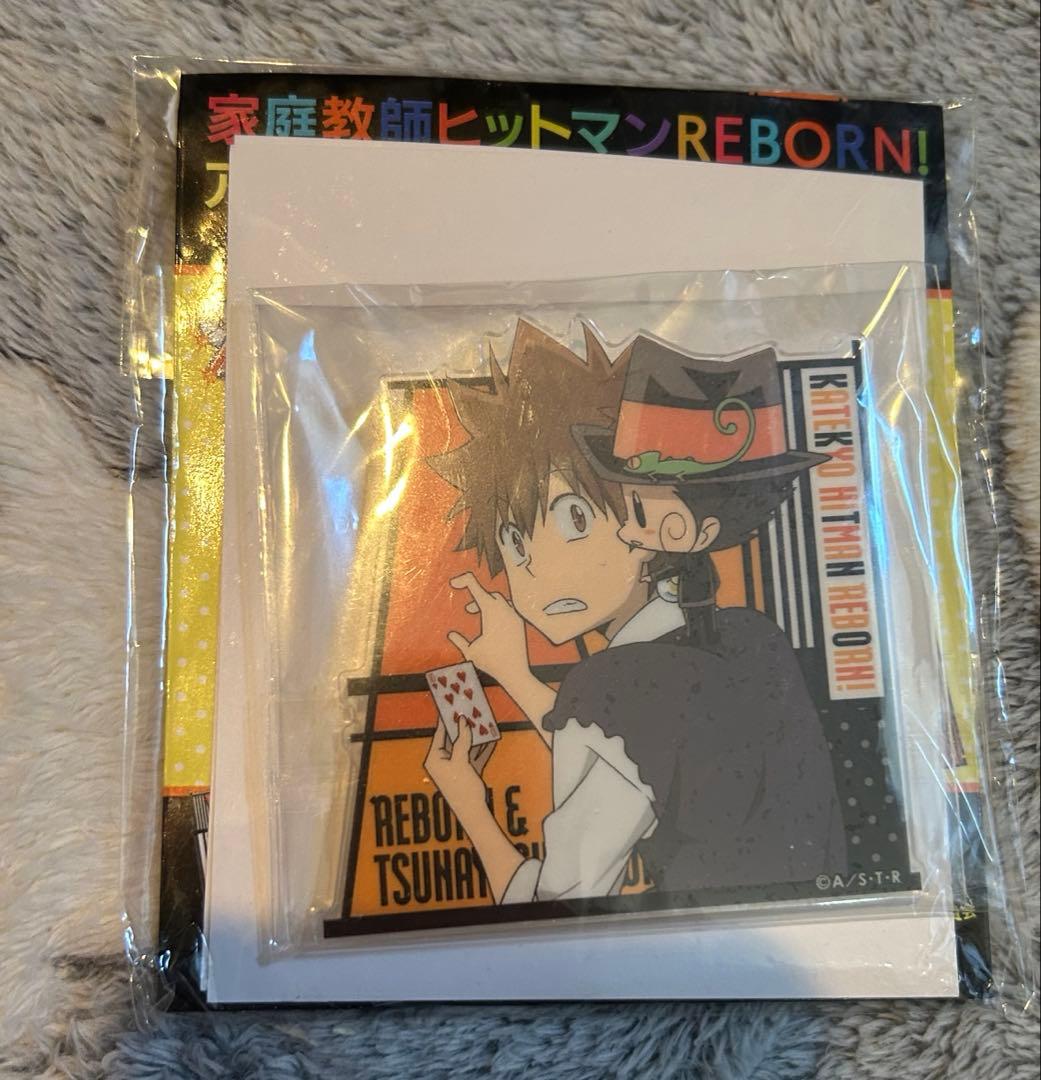 REBORN　アクリルバッジ　くつろぎVer　沢田綱吉 リボーン
