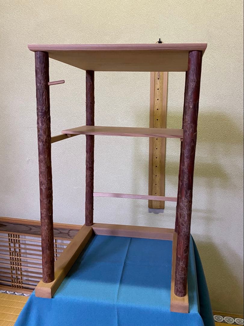 茶道具/寒雲卓　円能斎好写し　組立式
